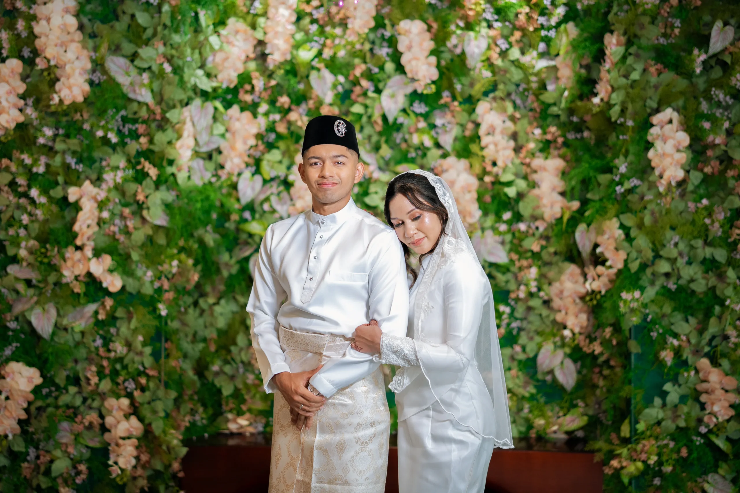 Candid wedding moment